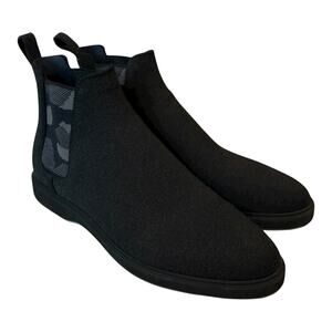 Rothys Merino Wool Chelsea Boots Black Gray Mens 13
